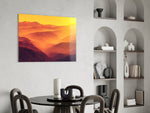Warm Landscape Glass Wall Art.