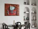 Hot Coffee Glass Wall Art.