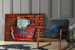 Hot Coffee Glass Wall Art.