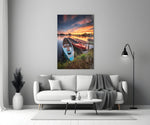 Boats Glass Wall Art.