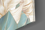 Leaves Glass Wall Art.