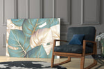 Leaves Glass Wall Art.