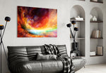 Abstract Glass Wall Art.