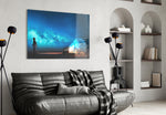 Starry Night Glass Wall Art.