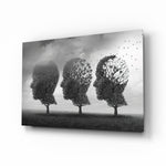 Autumn of Thoughts Glass Wall Art.