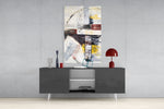 Abstract Glass Wall Art.