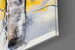 Abstract Glass Wall Art.