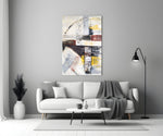 Abstract Glass Wall Art.
