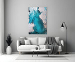 Colors of Abstraction Glass Wall Art.