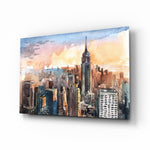 New York City Glass Wall Art.