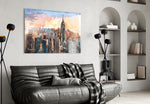 New York City Glass Wall Art.