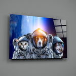Space Team Glass Wall Art.