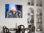 Space Team Glass Wall Art.