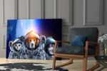 Space Team Glass Wall Art.