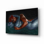 Water And Fire Glass Wall Art.