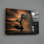 Night of the Tree Glass Wall Art.