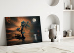 Night of the Tree Glass Wall Art.