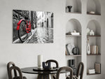 Street and Bicycle Glass Art.