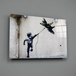 War Kite Glass Art.