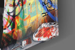 Abstract Genius Physicist Glass Art