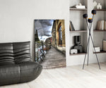 Street View Glass Wall Art.
