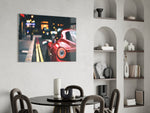 Vibrant Italian Supercar Glass Wall Art