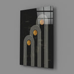 Three Dots Glass Wall Art.