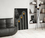 Three Dots Glass Wall Art.
