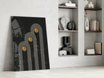 Three Dots Glass Wall Art.