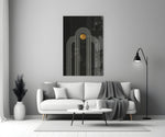The Dot and Lines Glass Wall Art.