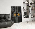 Two Dots Glass Wall Art.