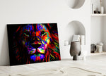 Lion Glass Wall Art.
