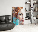 Woman Glass Wall Art.