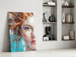 Woman Glass Wall Art.