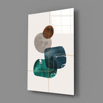 Dance of Earth Colors Glass Wall Art.