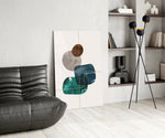 Dance of Earth Colors Glass Wall Art.