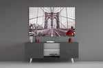 Brooklyn Bridge Glass Wall Art.