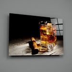 Whiskey Glass Wall Art.