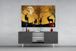 Deers Glass Wall Art.