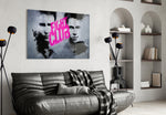 Underground Brawler Poster Glass Wall Art