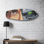 Human and Machine Cyberpunk Eye Glass Wall Art.