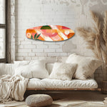 Boho Geometric Botanical Glass Wall Art.