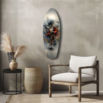 White-Bearded Wizard Steampunk Glass Wall Art.