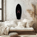 Hanging Spider Dark Macro Glass Wall Art.