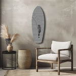 Optical Zebra Wave Lines Glass Wall Art.