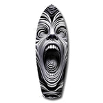 Screaming Face Op Art Swirl Surreal Glass Wall Art.