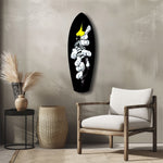 Anime Fighter Bandage Hands Manga Glass Wall Art.