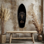 Gold Proud Savanna Lion Glass Wall Art