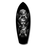 Three Wise Cherubs See Hear Speak No Evil Glass Wall Art.