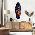 Soccer Player Kick Color Splash Glass Wall Art.
